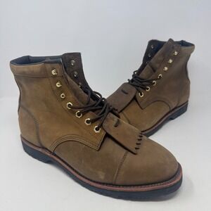 New Guide Gear Western Kiltie‎ Cap Toe Work Boots Brown Men's Size 12 D